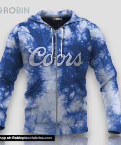Coors Banquet Blue Tie dye Hoodie & Zip Hoodie