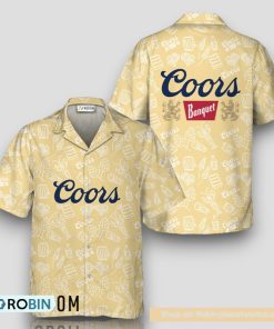 Coors Banquet Doodle Art Hawaiian Shirt