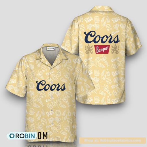 Coors Banquet Doodle Art Hawaiian Shirt