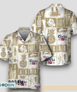 Coors Banquet Tropical Pineapple Hawaiian Shirt