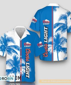Coors Light Tropical Coconut Trees Hawaiian Shirt Coors Light Tropical Coconut Trees Hawaiian Shirt