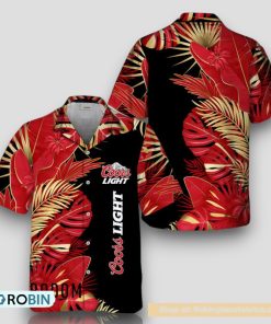 Coors Light Tropical Palm Hawaiian Shirt