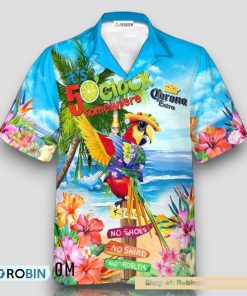 Corona Extra Parrot Hawaiian Shirt Corona Extra Parrot Hawaiian Shirt