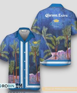 Corona Extra Star Print Bermuda Hawaiian Shirt