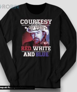 Courtesy Of The Red White And Blue Toby Keith Signature Shirt