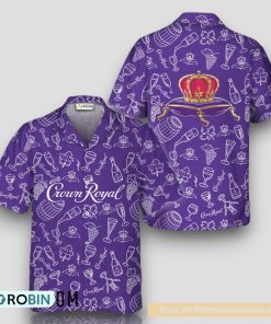 Crown Royal Doodle Art Hawaiian Shirt