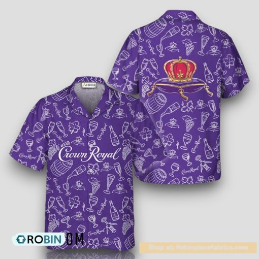 Crown Royal Doodle Art Hawaiian Shirt