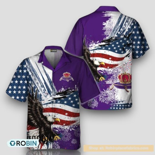 Crown Royal Fourth Of July Eagle Hawaiian Shirt