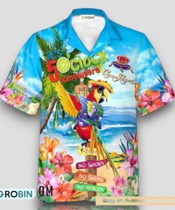Crown Royal Parrot Hawaiian Shirt