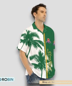 Crown Royal Regal Apple Tropical Coconut Trees Hawaiian Shirt
