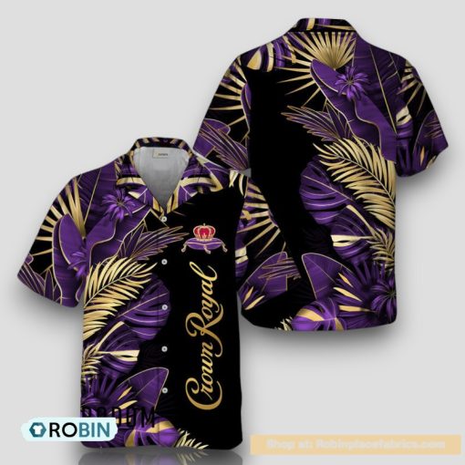 Crown Royal Tropical Palm Hawaiian Shirt