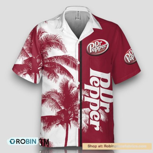 Dr Pepper Tropical Coconut Trees Hawaiian Shirt