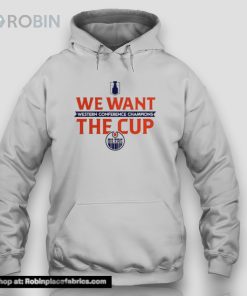 Edmonton Oilers 2024 Western Conference Champions We Want The Cup Unisex Shirt Edmonton Oilers 2024 Western Conference Champions We Want The Cup Unisex Shirt