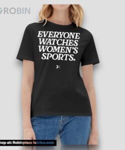 Everyone Watches Womens Sports Black Shirt Everyone Watches Womens Sports Black Shirt