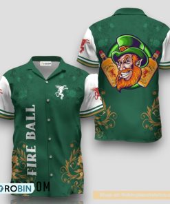 Fireball Whiskey St. Patrick’s Day Leprechaun Hawaiian Shirt