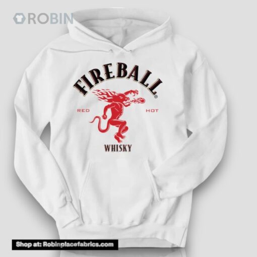 Fireball Whisky Logo White Shirt