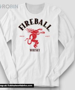 Fireball Whisky Logo White Shirt