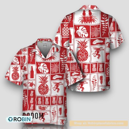 Fireball Whisky Tropical Pineapple Hawaiian Shirt