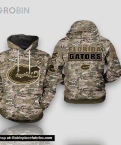 Florida Gators Camouflage Veteran 3D Hoodie Florida Gators Gift Ideas For Him