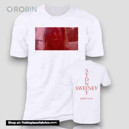 [Front+Back] Sydney Sweeney Immaculate Movie Shirt
