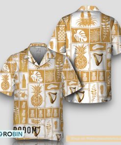 Guinness Tropical Pineapple Hawaiian Shirt