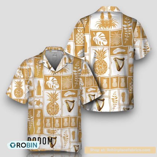 Guinness Tropical Pineapple Hawaiian Shirt