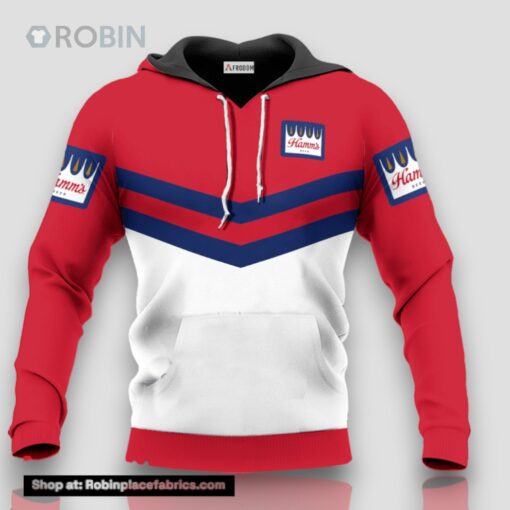 Hamm’s Beer Red Tennis 3D Print Hoodie and Zip up