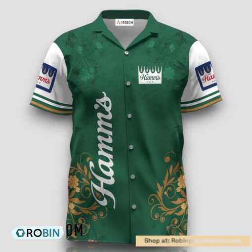 Hamm’s Beer St. Patrick’s Day Leprechaun Hawaiian Shirt