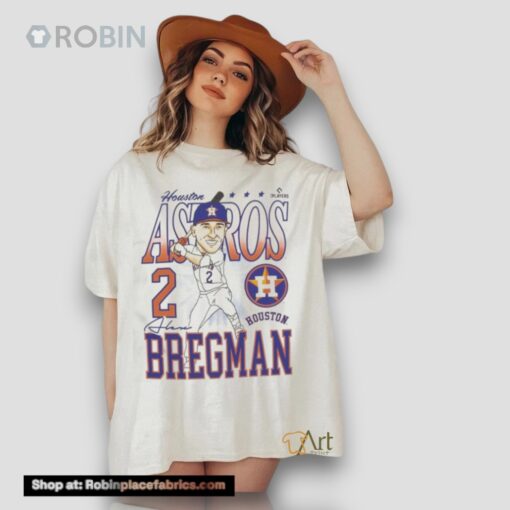 Houston Alex Bregman Caricature Baseball Shirt
