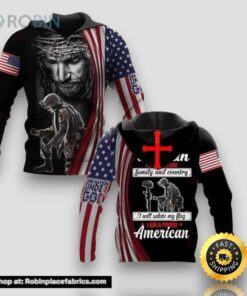 I Am A Veteran I Believe In God Family All Over Print 3D Hoodie For Military
