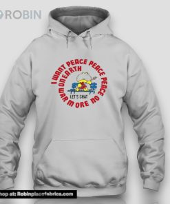 Jerks 80s I Want Peace Peace Peace Unisex Shirt