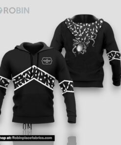 Kraken Rum Black Wine Pattern Hoodie & Zip Hoodie