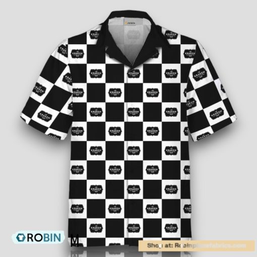 Kraken Rum Checkerboard Hawaiian Shirt