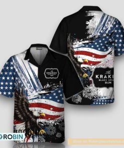 Kraken Rum Fourth Of July Eagle Hawaiian Shirt