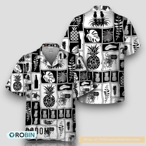 Kraken Rum Tropical Pineapple Hawaiian Shirt