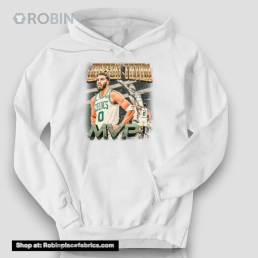 Kristaps Porzingis Wearing Jayson Tatum MVP Shirt