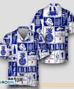 Michelob ULTRA Tropical Pineapple Hawaiian Shirt Michelob ULTRA Tropical Pineapple Hawaiian Shirt
