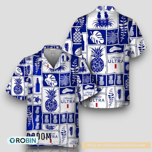 Michelob ULTRA Tropical Pineapple Hawaiian Shirt