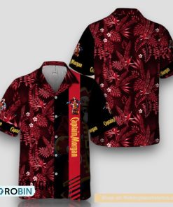 Midnight Tropical Foliage Captain Morgan Hawaiian Shirt