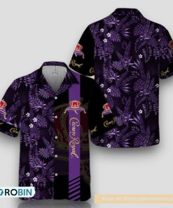 Midnight Tropical Foliage Crown Royal Hawaiian Shirt