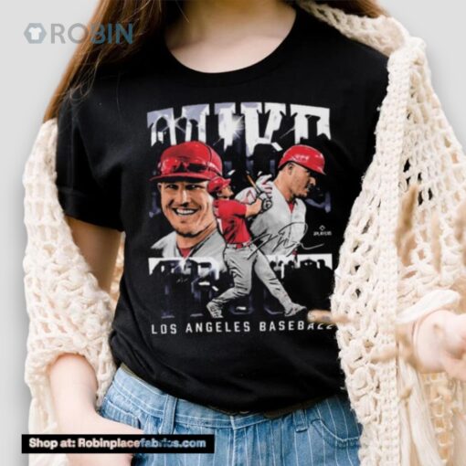 Mike Trout Los Angeles Angels Vintage Signature Shirt