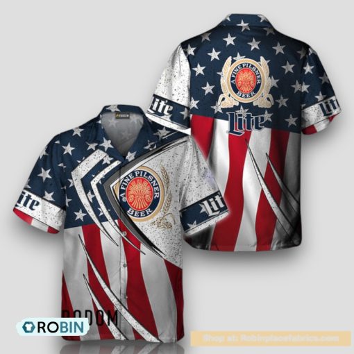 Miller Lite Fourth Of July Esports Hawaiian Shirt