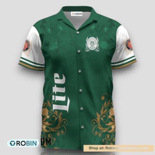 Miller Lite St. Patrick’s Day Leprechaun Hawaiian Shirt