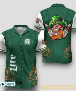 Miller Lite St. Patrick’s Day Leprechaun Hawaiian Shirt Miller Lite St. Patrick’s Day Leprechaun Hawaiian Shirt