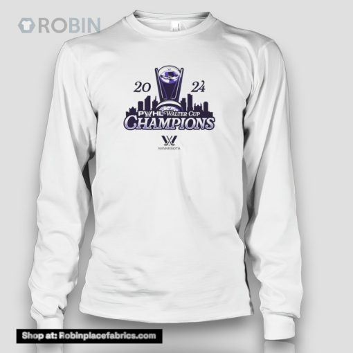 Minnesota Pwhl Walter Cup Champions Skyline Shirt