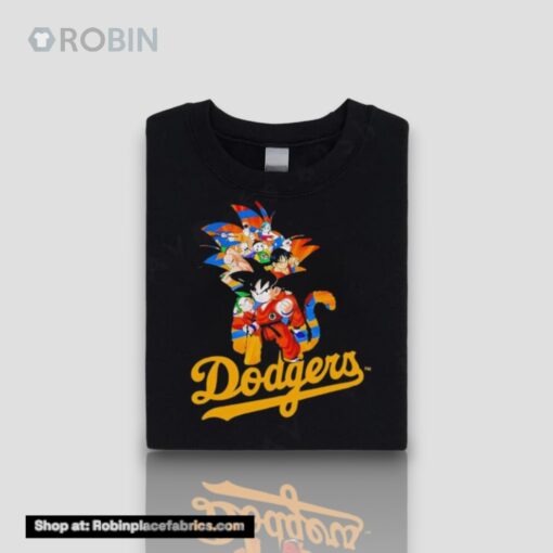 Mlb Anime Dragon Ball Dodgers Cartoon Baseball Meme Shirt