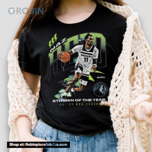 Naz Reid Minnesota Timberwolves 2024 Nba 6th Man Award Signature Shirt