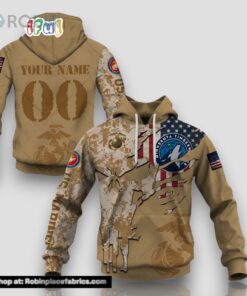 NBA Minnesota Timberwolves Marine Corps Veteran Special Designs Hoodie