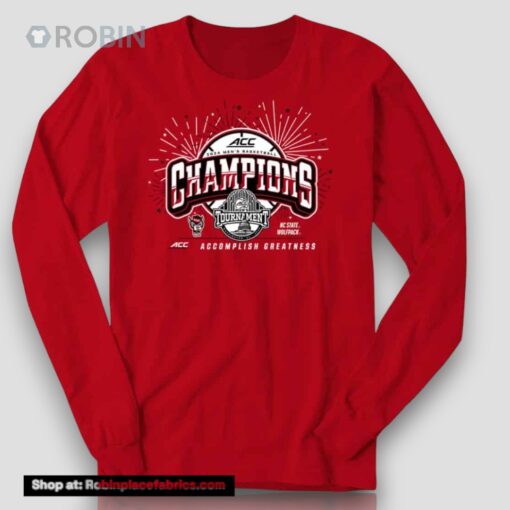 Nc State 2024 Acc Men’s Basketball Conference Tournament Champions Locker Room Unisex Shirt