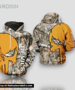 NCAA Arizona State Sun Devils Camouflage Veteran Hunting 3D Hoodie